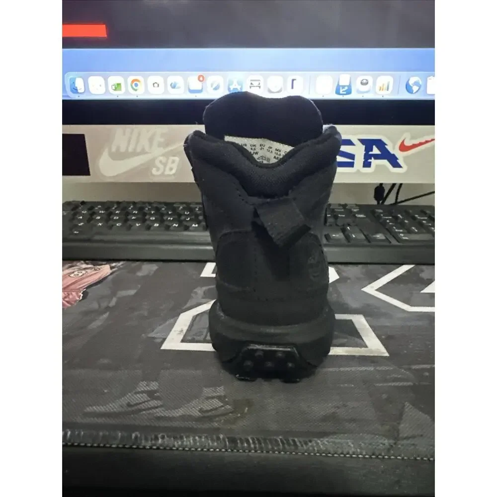 New Size 5c Timberland Converge Shell Toe Boot Black NuBuck TB 0A63JW 001 Infant